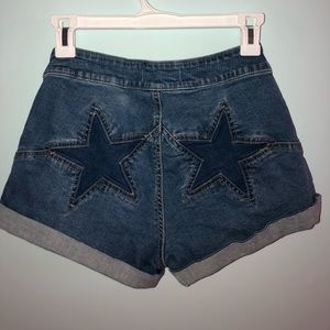 Pacsun star super high rise shorts